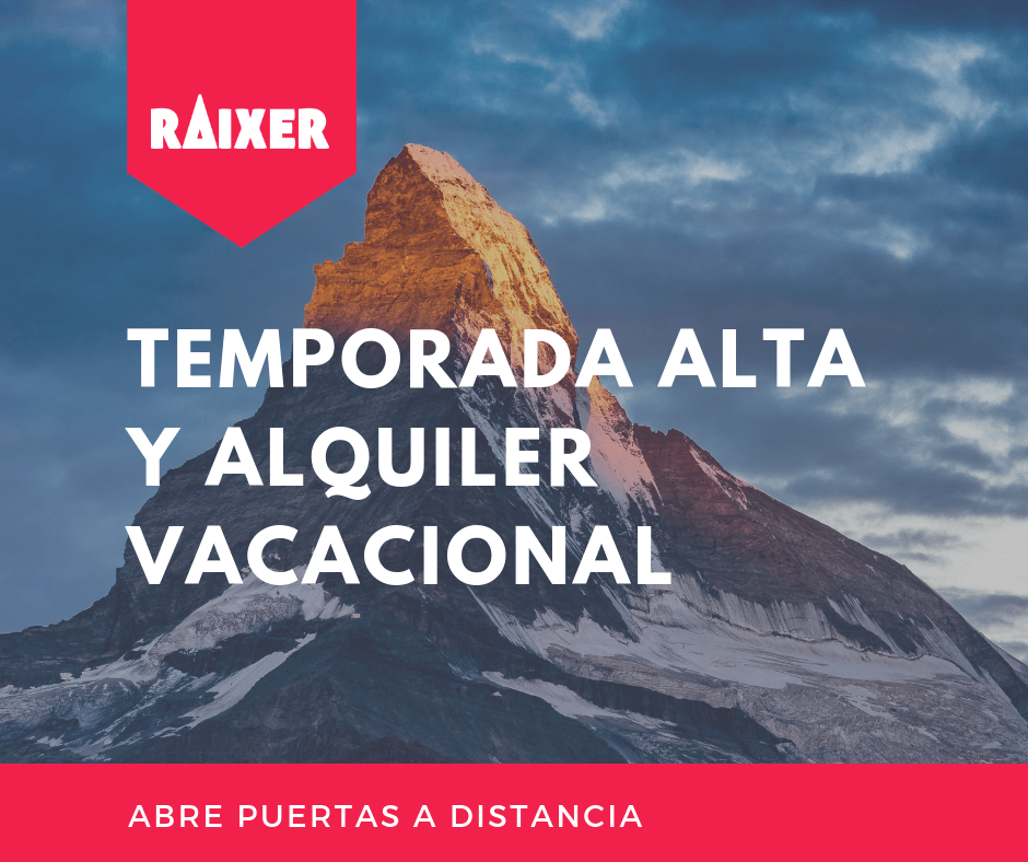 Temporada alta en alquiler vacacional o turístico